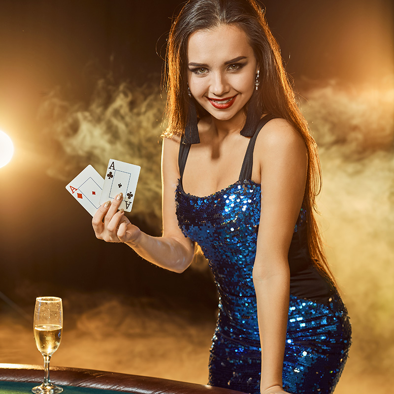 young-beautiful-woman-blue-shiny-dress